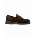 COPENHAGEN F6CPH848 SUEDE CHOCOLATE CHELSEA LOAFER