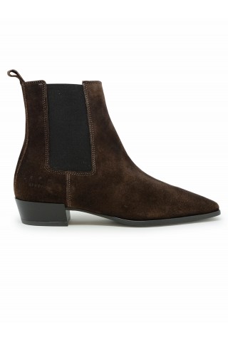COPENHAGEN F6CPH294 SUEDE BROWN CHELSEA ANKLE BOOTS