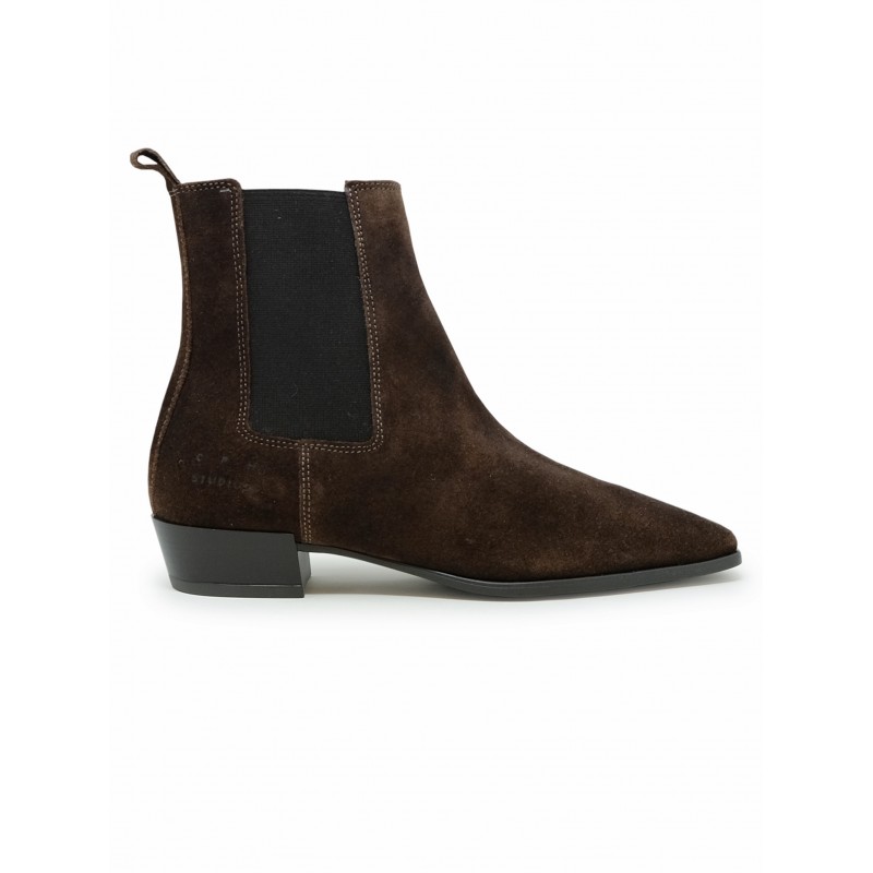 COPENHAGEN F6CPH294 SUEDE BROWN CHELSEA ANKLE BOOTS