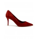 CHRISTIAN LOUBOUTIN 1250035 R95A BURGUNDY SUEDE MISS Z 80 PUMPS