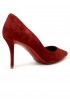 CHRISTIAN LOUBOUTIN 1250035 R95A BURGUNDY SUEDE MISS Z 80 PUMPS
