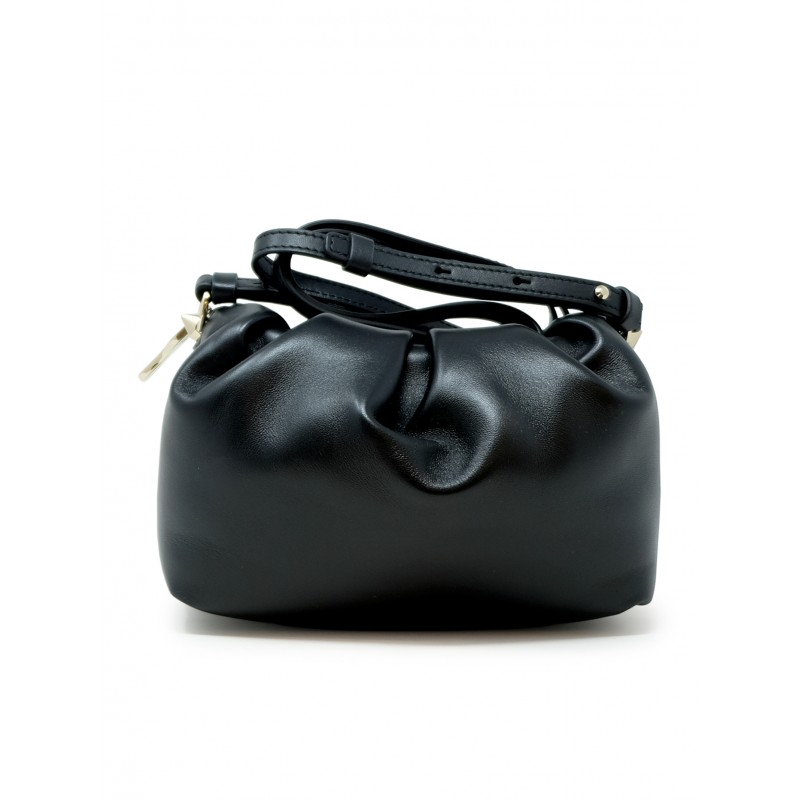 CHRISTIAN LOUBOUTIN 1265236 BK01 BLACK LEATHER EVA MINI CROSSBODY BAG