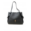 CHRISTIAN LOUBOUTIN 3265050 BK01 BLACK LEATHER BETTINA TOTE BAG