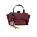 HIDESINS FL13DN070 FLAP S WINE SUEDE HANDBAG
