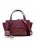 HIDESINS FL13DN070 FLAP S WINE SUEDE HANDBAG