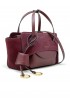 HIDESINS FL13DN070 FLAP S WINE SUEDE HANDBAG