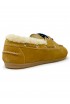 POSA PW29 BROWN SUEDE BOAT LOAFER WITH FUR