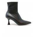 SERGIO LEVANTESI JANET67 BLACK LEATHER ANKLE BOOTS
