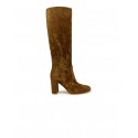 GIANVITO ROSSI G80627-85RIC-C45 SUEDE BROWN GLEN BOOTS