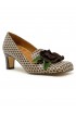 CHIE MIHARA SHUZ POIS BROWN BEIGE LEATHER PUMPS