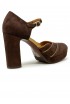 CHIE MIHARA UYAKO BROWN SUEDE PUMPS
