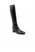 CHIE MIHARA NISHAWA BROWN PATENT LEATHER BOOTS