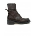 PAROSH D060130 HIMSHOE 086 DARK BROWN LEATHER LACE UP BOOTS