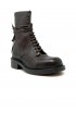 PAROSH D060130 HIMSHOE 086 DARK BROWN LEATHER LACE UP BOOTS