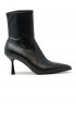 SERGIO LEVANTESI JANET67 BLACK LEATHER ANKLE BOOTS