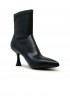 SERGIO LEVANTESI JANET67 BLACK LEATHER ANKLE BOOTS