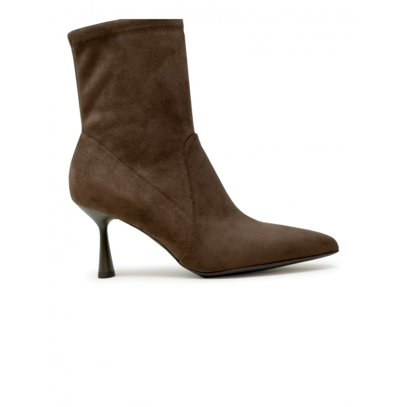 SERGIO LEVANTESI JANET 67 SUEDE BROWN ANKLE BOOTS