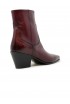 PANTANETTI 20271L BORDEAUX LEATHER ANKLE BOOTS