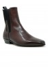 PANTANETTI 20251H BORDEAUX LEATHER ANKLE BOOTS