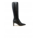 MARA BINI T242 BLACK LEATHER ANKLE BOOTS