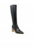 MARA BINI T242 BLACK LEATHER ANKLE BOOTS