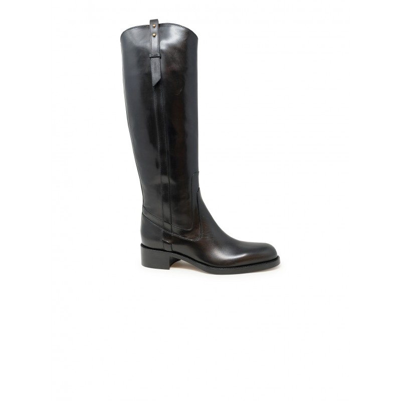 SARTORE SR500001 PARMA BLACK LEATHER BOOTS