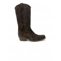 SARTORE SR421110 BROWN SUEDE WAX PEPE BOOTS