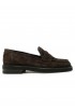 SANTONI WUQE72359BJ1NVCYT50 QUENTIN SUEDE BROWN LOAFERS