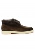 SANTONI WUYA58457TISAPFRT50 SUEDE AND FUR BROWN SLIP ON