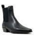 ELENA IACHI A5900-X BLACK LEATHER ANKLE BOOTS