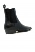 ELENA IACHI A5900-X BLACK LEATHER ANKLE BOOTS