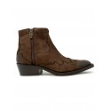DUCCIO DEL DUCA DD151 BROWN SUEDE ANKLE BOOTS
