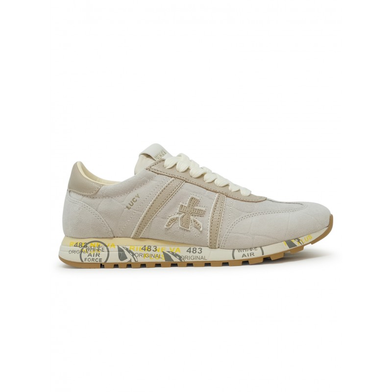 PREMIATA LUCYD0.1 VAR.8413 LEATHER TAUPE SNEAKERS