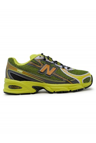 NEW BALANCE U74099S FIELD GREEN BLACK CEMENT MESH NUBUCK SNEAKERS
