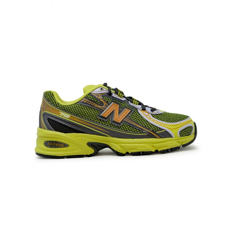 NEW BALANCE U74099S FIELD GREEN BLACK CEMENT MESH NUBUCK SNEAKERS