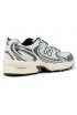 NEW BALANCE U530COC SEA SALT AND MAGNET MESH NUBUCK SNEAKERS