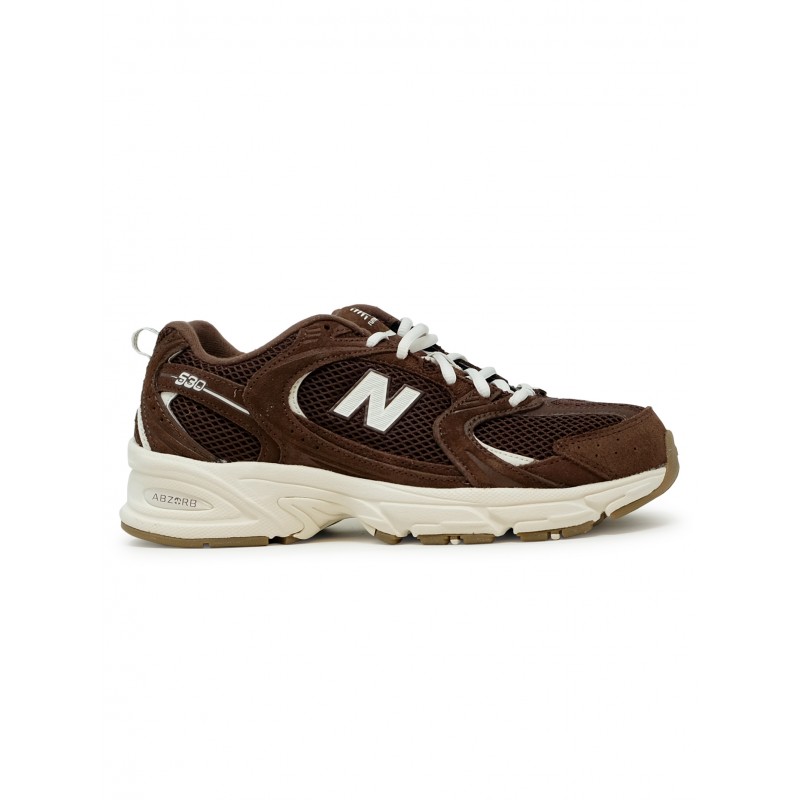 NEW BALANCE U530SCW PUMPERNICKEL SEA SUEDE MESH SNEAKERS