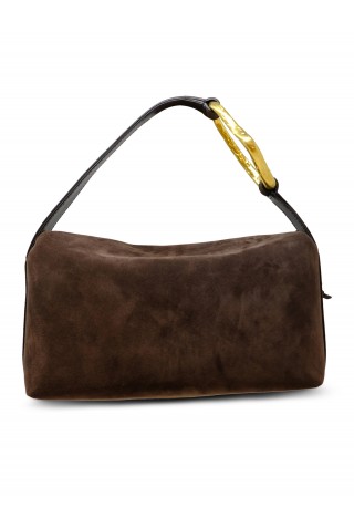 BIAGINI 9082 LIAISON TAUPE SUEDE BAG