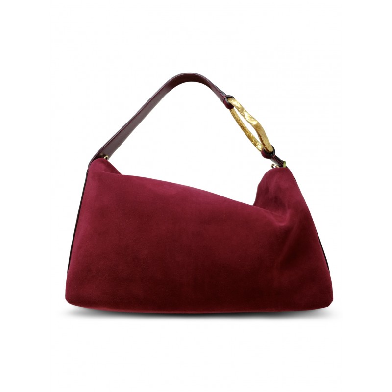 BIAGINI 9082 LIAISON BORDEAUX SUEDE BAG