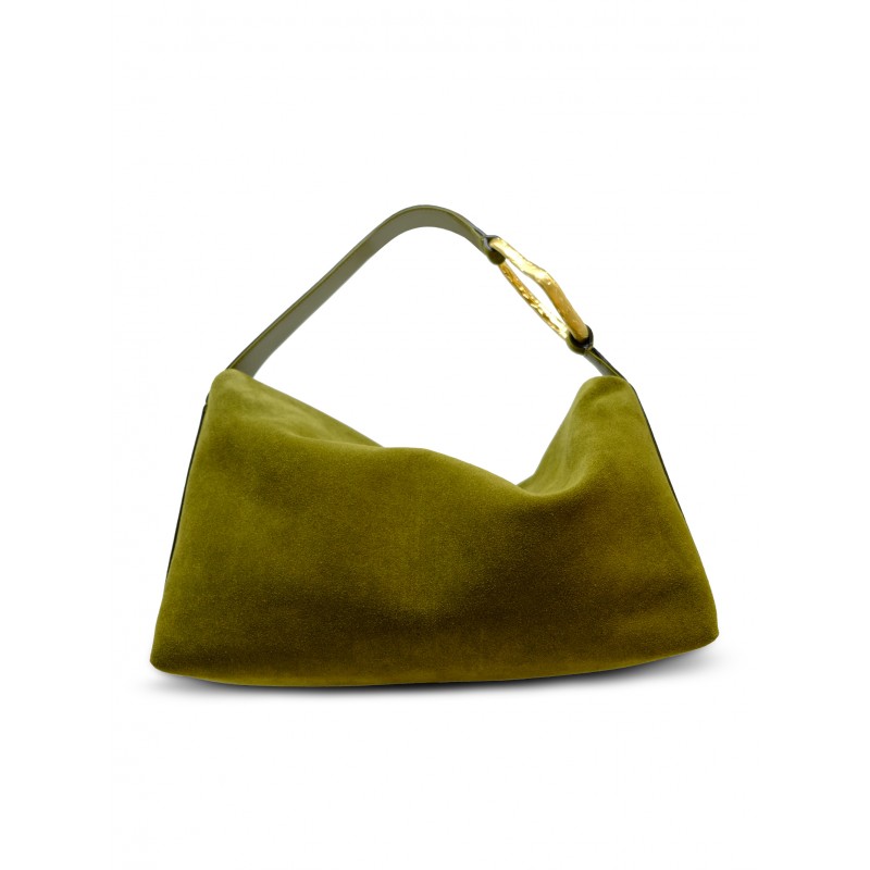 BIAGINI 9082 LIAISON GREEN SUEDE BAG