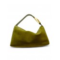 BIAGINI 9082 LIAISON GREEN SUEDE BAG