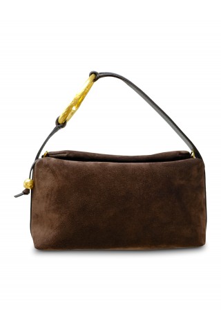 BIAGINI 9118 LIAISON TAUPE SUEDE BAG