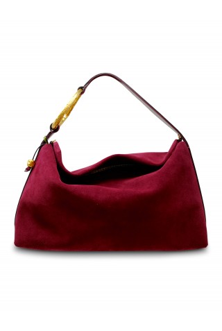 BIAGINI 9118 LIAISON BORDEAUX SUEDE BAG