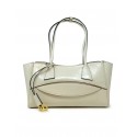 HIDESINS SH13VGWHT S LEATHER VINTAGE WHITE SHOPPER HANDBAG