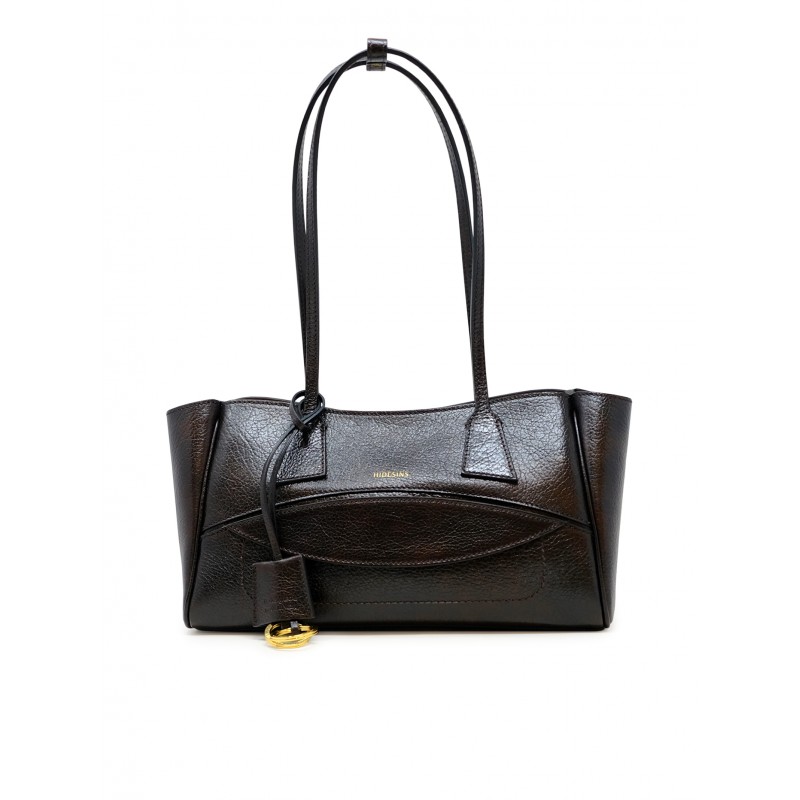 HIDESINS SH13LGTMR S LEATHER BROWN SHOPPER HANDBAG