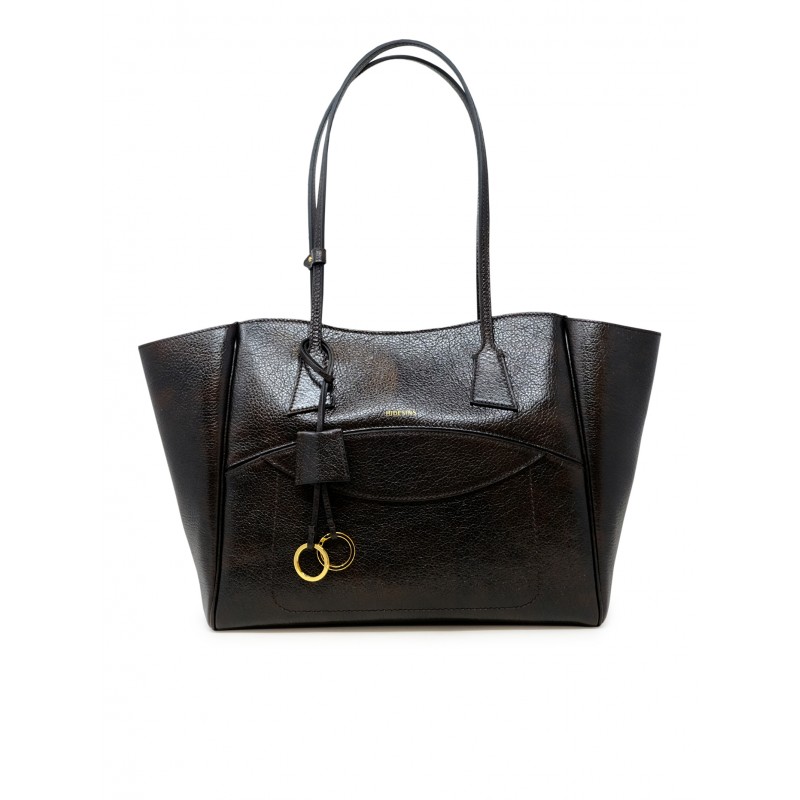 HIDESINS SH12LGTMR LEATHER LAGOON BROWN SHOPPER HANDBAG