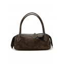 MINO BOSSI FOLDANNASUEDESB BROWN SUEDE BAG