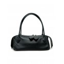 MINO BOSSI FOLDANNAAIRESB BLACK LEATHER BAG