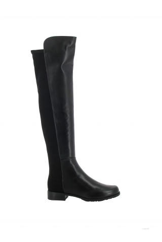 STUART WEITZMAN S3999 WOMEN'S BLACK LEATHER 5050 BOOTS