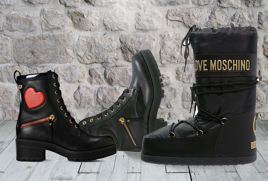 Go take a look at Moschino's most recent ankle boots on sale